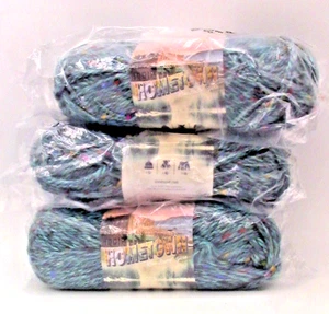 (3 Pack) Lion Brand Yarn 135-308H Hometown Bulky Yarn, Key Largo Tweed - Picture 1 of 3
