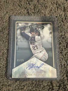 2023 Topps Diamond Icons Auto /25 Jose Altuve 1/25 First On Print On Card - Picture 1 of 4
