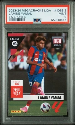 2023-24 Panini Megacracks Laliga Ea Sports Lamine Yamal #108 BIS PSA 9 - Image 1 of 2