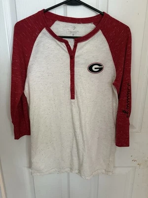 Женская бейсбольная рубашка UGA — винтажный стиль — размер средний - Изображение 1 из 3