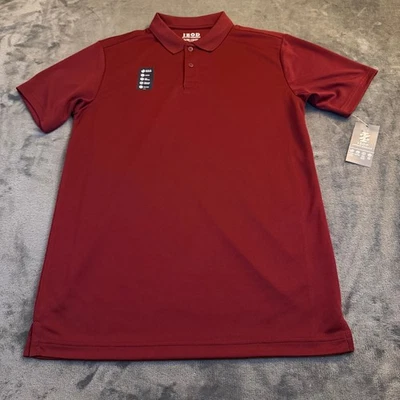 IZOD Borgoña Uniforme Escolar Manga Corta Polo Absorbente Juvenil XL 18/20 NUEVO CON ETIQUETAS Foto 1 de 4