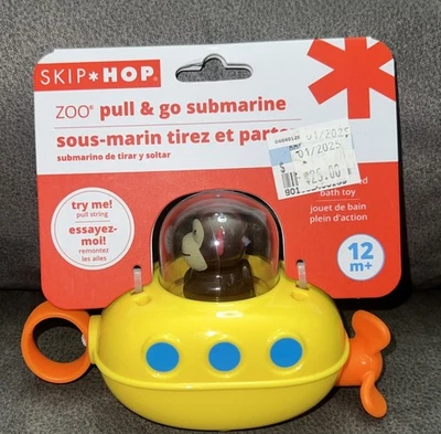 Juguete de baño para bebé Skip Hop Zoo Pull & Go submarino Foto 1 de 4