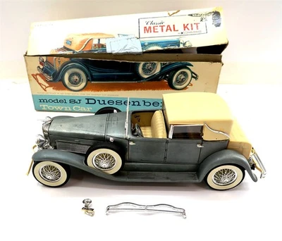 Vintage HUBLEY SJ DUESENBERG TOWNCAR Metal Model Kit 4864 BUILT Partial Box - Image 1 of 4