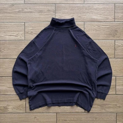 Vintage 90’s Navy Polo Golf Turtle Neck Long Sleeve Shirt - Image 1 of 4