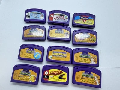 Leapfrog LeapPad Lot of 12 Assorted Learning Game Cartridges Pre K And Up L7 - Image 1 of 4