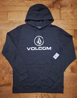 Sudadera con Capucha Volcom Pullover Para Hombre Talla Grande Gris Oscuro Manga Larga Logo Gráfico Nueva con Etiquetas Foto 1 de 4