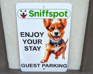 Sniffspot Aluminum Sign, Guest Parking Private Dog Park Sign for Sniffspot - Picture 1 of 1