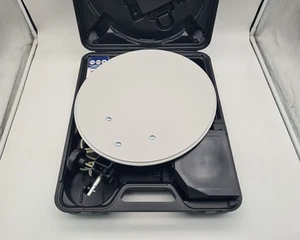 MEGASAT Camping Koffer SAT Anlage Schüssel mit LNB + SAT-Finder - STANDFUß FEHLT - Bild 1 von 10