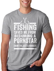 Pesca Pornstar Divertida Camiseta Regalo para Novio Pesca Hobby Cumpleaños Regalo - Imagen 1 de 2