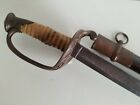 US Civil War C. Roby Model 1850 Foot Officers Sword &amp; Scabbard - Etched Blade for sale