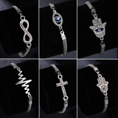 Moda Pulsera Turca Mal de Ojo de la Suerte Brazalete de Cristal Mujeres Fiesta Joyería Regalo Foto 1 de 4