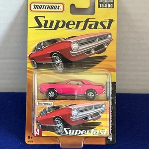 2005 MATCHBOX SUPERFAST #4 PLYMOUTH HEMI CUDA HOT PINK - Picture 1 of 2