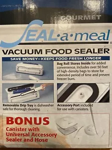 RIVAL GOURMET SEAL A MEAL VACUUM FOOD SEALER WHITE VS110B With Bonus - Picture 1 of 9