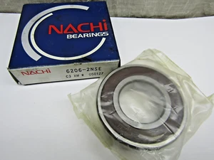 Nachi 6206-2NSE C3 30mm x 62mm x 16mm Sealed Bearing - Picture 1 of 3