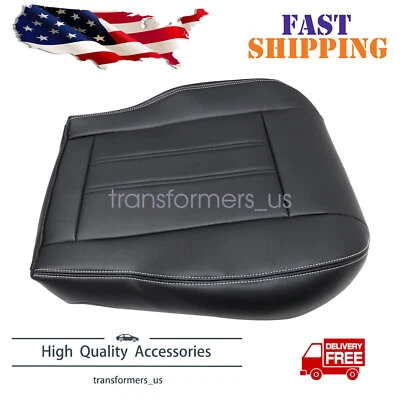 Cubierta de asiento inferior negra sin perforar nueva para Chrysler Town & Country 2008-2016 Foto 1 de 4