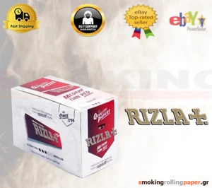 Carine Rizla Red Regular Rosso Pojedyncze papiery Rolling 50 broszur - Zdjęcie 1 z 1