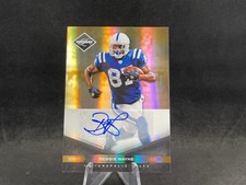 2011 PANINI LIMITED REGGIE WAYNE #43 MONIKERS GOLD PARALLEL AUTO 4/10 COLTS