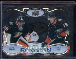 2022-23 Upper Deck Clear Cut Foundations #CCFGT John Gibson/Troy Terry - Picture 1 of 1