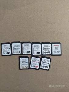Lot Off 9 SD Card For Navigation GPS  - Picture 1 of 7