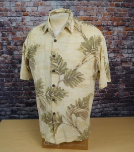 Vintage Kahala Shirt Linen Blend Button Up Short Sleeve Hawaiian Mens Medium - Picture 1 of 8