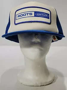 Vtg SunBelt Roots Dresser Bluue White Snapback Rope Patch Trucker Hat Cap OS - Picture 1 of 10