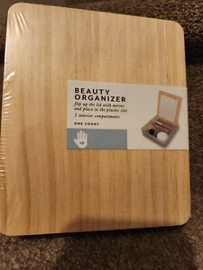 Target Beauty Organizer Mirror Box Tray Travel Make Up Bullseye 3 Compartments - Picture 1 of 4
