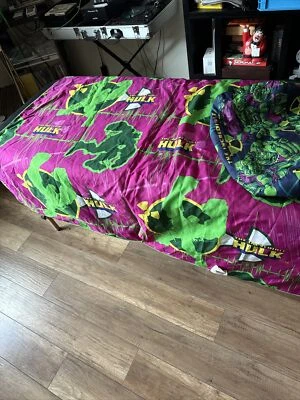 The INCREDIBLE HULK Marvel Saco de Dormir Manta con Bolsa de Transporte de Lona Reversible Foto 1 de 4