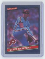 1986 LEAF. STEVE CARLTON . PHILADELPHIA PHILLIES #117