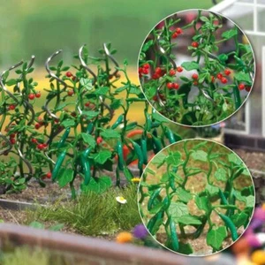 BUSCH 1214 Escala Ho Set Con Plantas de Tomates Y Pepinos - Imagen 1 de 1