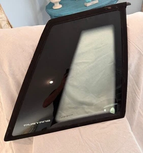 87-93 Ford Mustang COUPE Rear Quarter Window Glass Passenger Side OEM Carlite LX - Picture 1 of 6