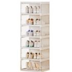Large Capacity Foldable Shoe Storage Cabinet with Doors, Shoe Storage Organiz...