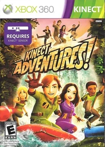 Microsoft X-Box 360 Game - Kinect Adventures with Calibration Card and Manual - Picture 1 of 8