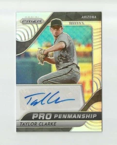 2020 PANINI PRIZM PRO PENMANSHIP SILVER PRIZM TAYLOR CLARKE AUTO #PP-TC - Imagen 1 de 2