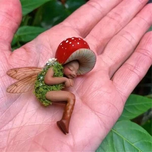 Artwork Home Decor Resin Crafts Small Statue Garden Decoration Fairy Ornament - Picture 1 of 12