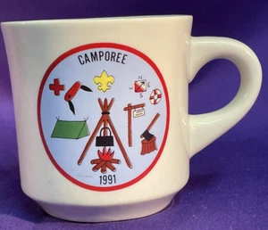 Boy Scout BSA Coffee Mug Cup CAMPOREE 1991 - Picture 1 of 6
