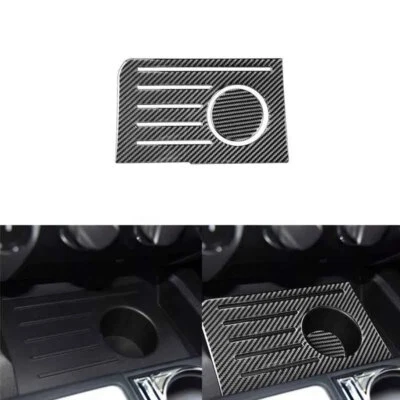 Cubierta embellecedor 2014-2018 para Toyota Tundra 2 piezas almohadilla de caja de almacenamiento central de fibra de carbono Foto 1 de 4