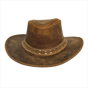 Lone Rock Cowboy Hat with Western Style Leather Band – Cowgirl Hat for Women - Picture 1 of 7