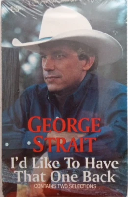 George Strait, Cassette Single I'd Like to Have That One Back, 1993, New, Sealed - Image 1 of 4