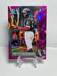 2022 Bowman Chrome Elijah Tatis BCP-23 1st Fuchsia Lava Refractor #'d /199 - Picture 1 of 2