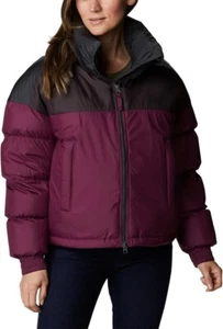 Columbia Women's Pike Lake Cropped Jacket, Marionberry/New Cinder/Shark, Large - Picture 1 of 4