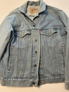 Expressions Men’s Light Blue Denim Jacket Trucker Casual Relaxed Fit S - Picture 1 of 5