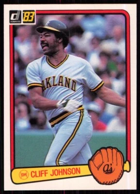 1983 Donruss Cliff Johnson Oakland Athletics #601 - Image 1 of 2