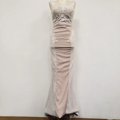 Maxi Vestido De Colección Portia & Scarlett Para Mujer Con Cuentas Formal Encaje Talla S Dama de honor Foto 1 de 4