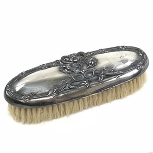 Antiguo cepillo de cabello de aseo de tocador Derby Silver Co. / cepillo de ropa, Art Nouveau - Imagen 1 de 7