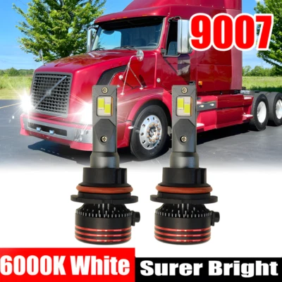 For 1998-1999 Volvo VN 2000-03 VNL 00-17 VNM Truck - 2x LED Headlight Bulbs Kit - Image 1 of 4