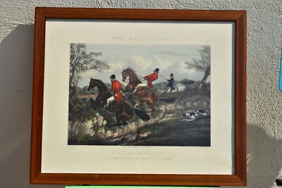ALKEN Henry (1785-1851 ) Croquis Chasse de Fores Hunting Sketches-Aquatinte 1859 - Photo 1/4