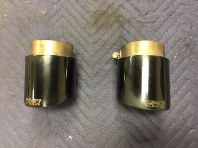 ✅ ECS 4” Black Chrome Swivel Exhaust Tips for 2018 AUDI A4 2.0T - Image 1 of 4