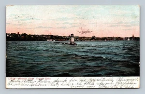 Vintage 1913 Geneva NY Seneca Lake Lighthouse Postcard Souvenir - Picture 1 of 2