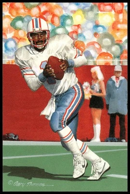 Warren Moon 2006 Goal Line Arte Salón de la Fama #233 Engrasadores Foto 1 de 2