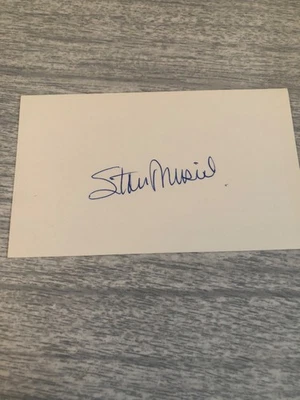 Stan Musial 3x WS Champ 3x NL MVP Cardinals HOF OF/1B SIGNED Index Card Auto - Image 1 of 4